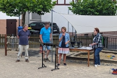 2023-06-27. BürgerInfo des Ortsbeirates auf dem Dorfplatz