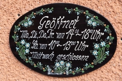 Töpferei Erbehof, Öffnungszeiten