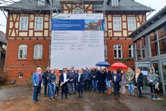 Gäste beim Spatenstich Regionales Weltkulturhaus Willingshausen 2023