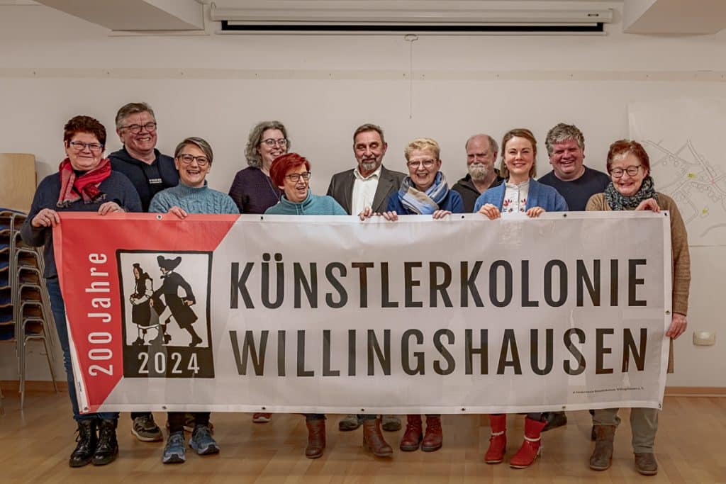 Einige Gründungsmitglieder des Fördervereins 
"200 Jahre Künstlerkolonie Willingshausen"