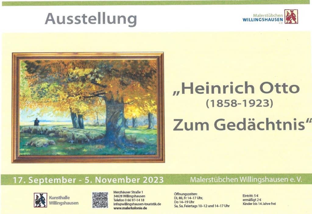 Ausstellung Heinrich Otto, Kunsthalle Willingshausen