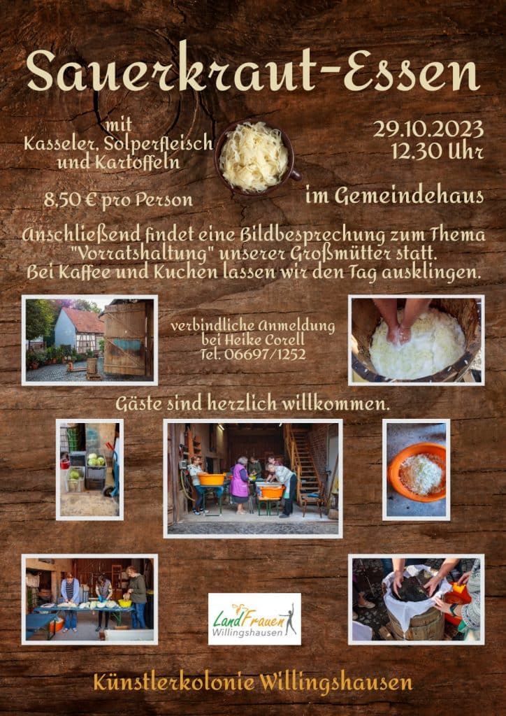 Landfrauen Sauerkraut-Essen am 29. Oktober 2024