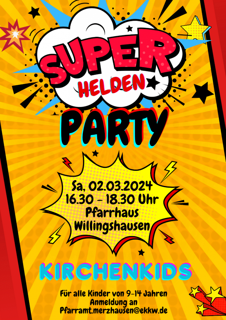 Superhelden-Party Kirchenkids