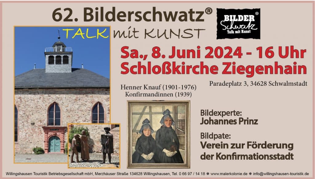 2024, Bilderschwatz 62, Talk mit Kunst