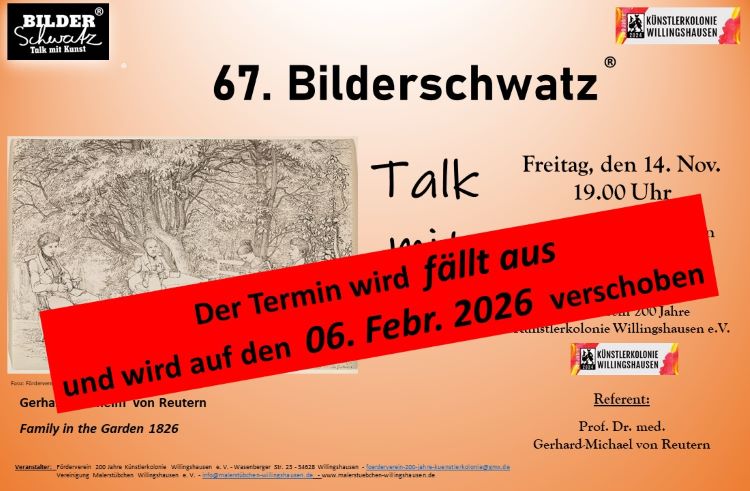 Bilderschwatz 67, Fam-in-the-Garden Terminabsage