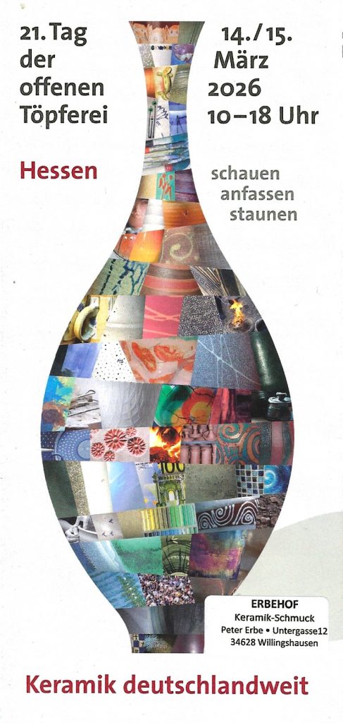 2026, 21. Tag der offenen Töpferei, Töpferei Erbehof, Willingshausen