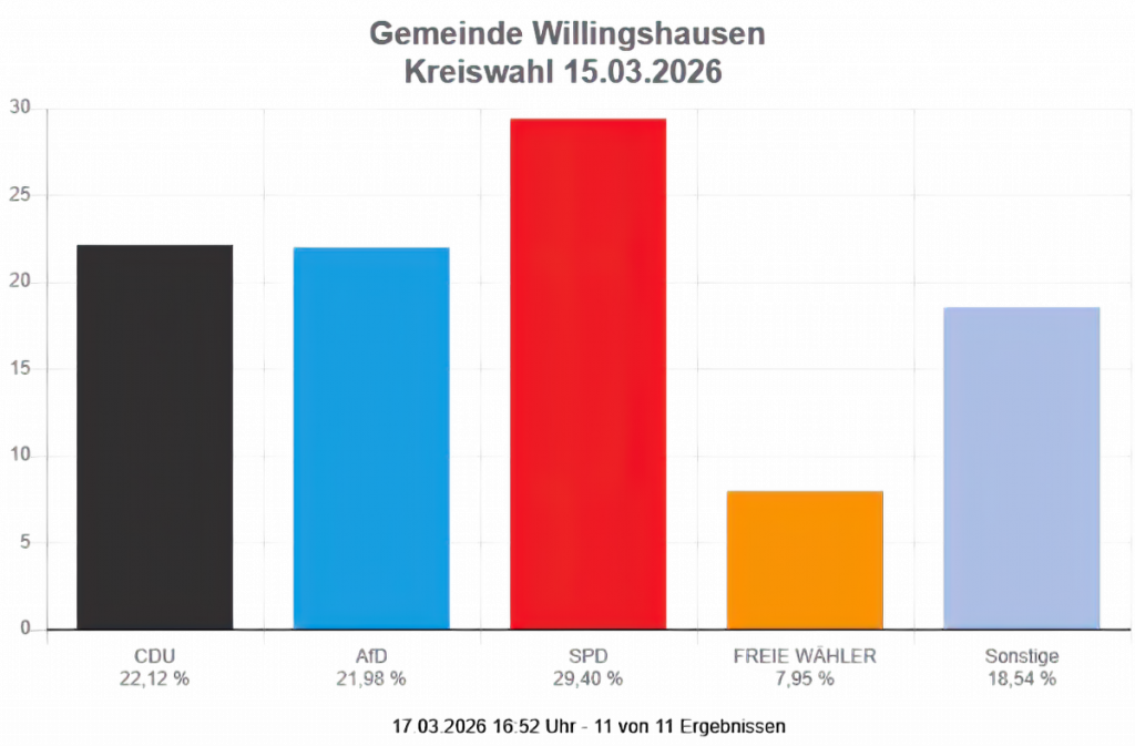 Kommunalwahl 2026, Schwalm-Eder-Kreis, Stimmen aus der Gemeinde Willingshausen