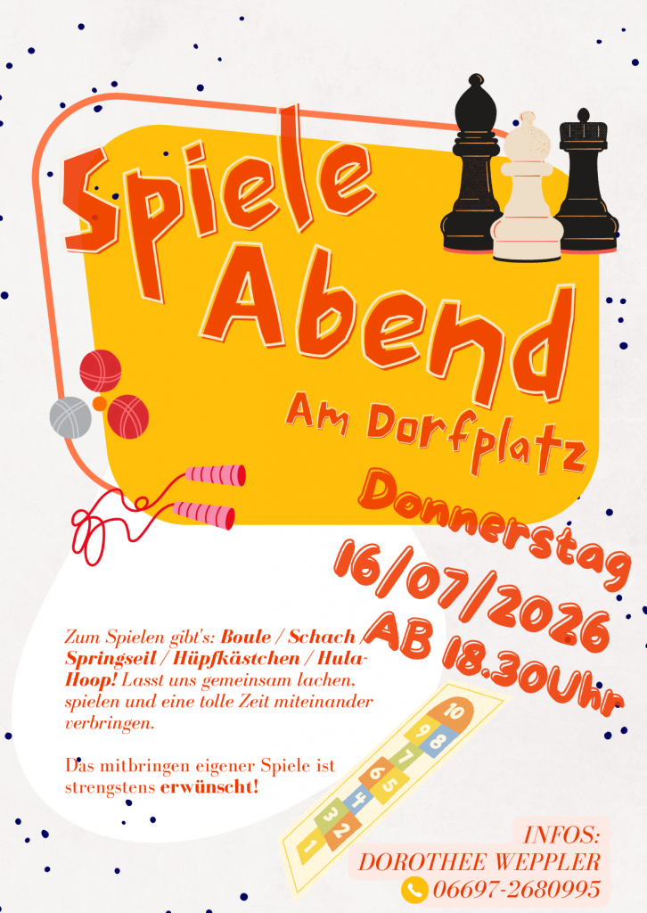Spieleabend am Dorfplatz Willingshausen